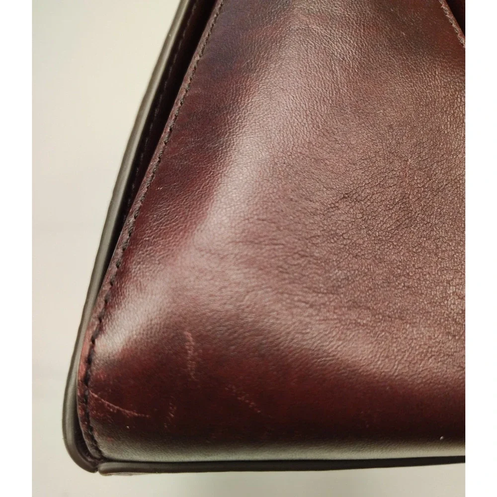 Michael Kors Laila Medium Satchel - Oxblood/Red - Gently Worn